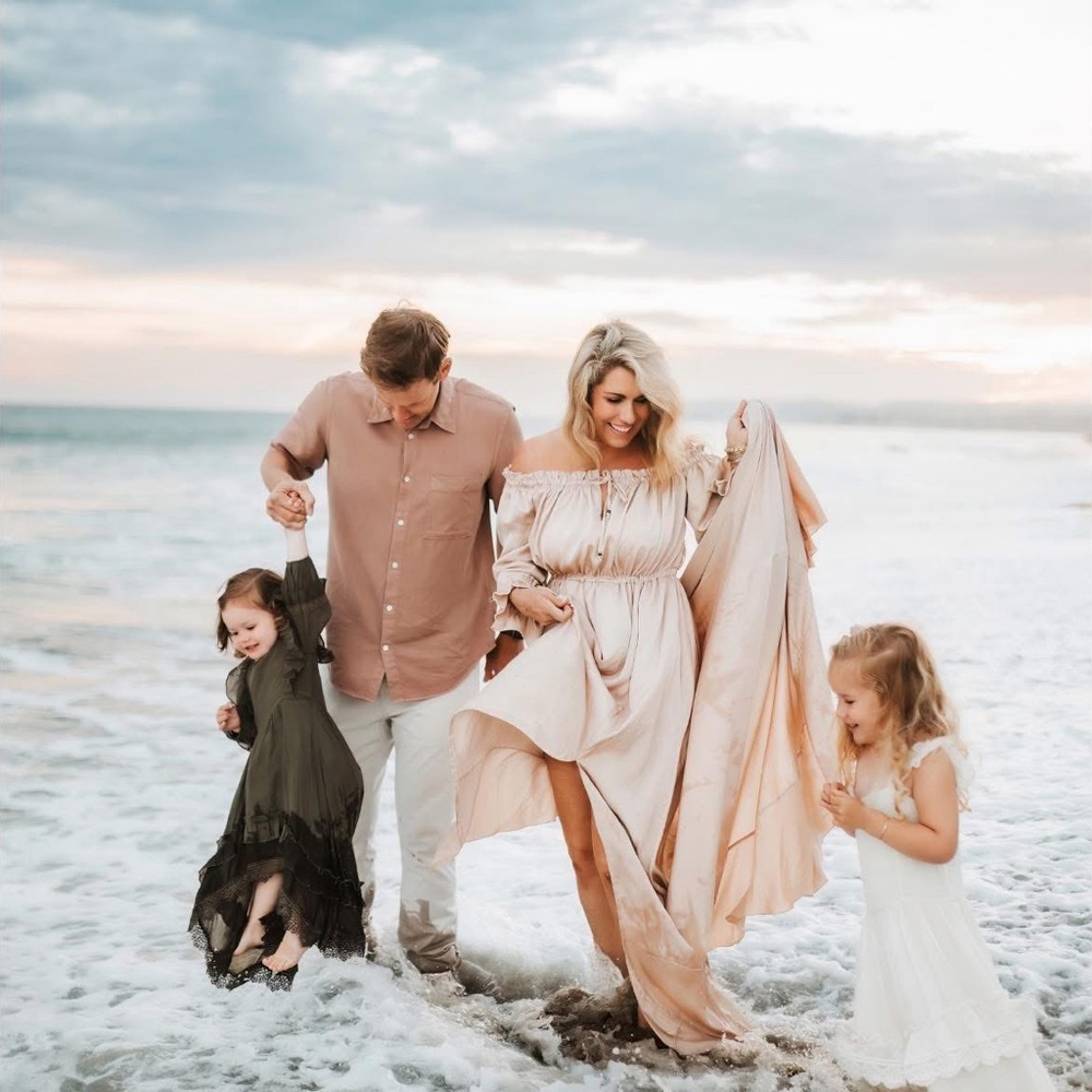 Flutter Dress Cottagecore Maternity Photoshoot Gown